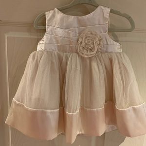 0-3 month gold dress